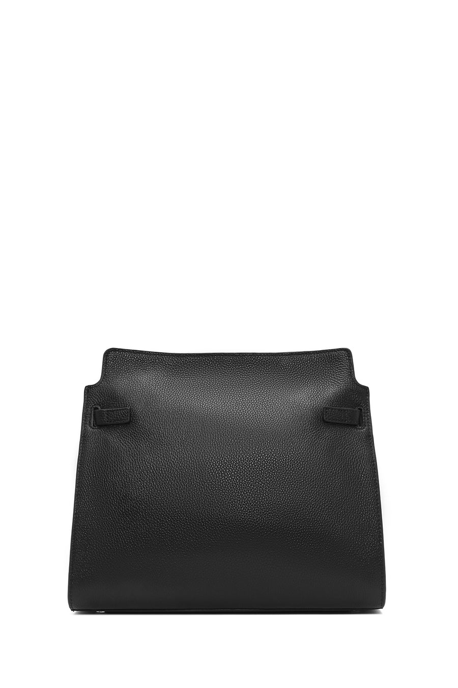 Women's Black Long Strap Classic Leather Shoulder Bag