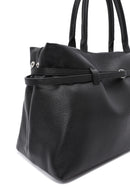 Women's Black Long Strap Classic Leather Handbag | Derimod