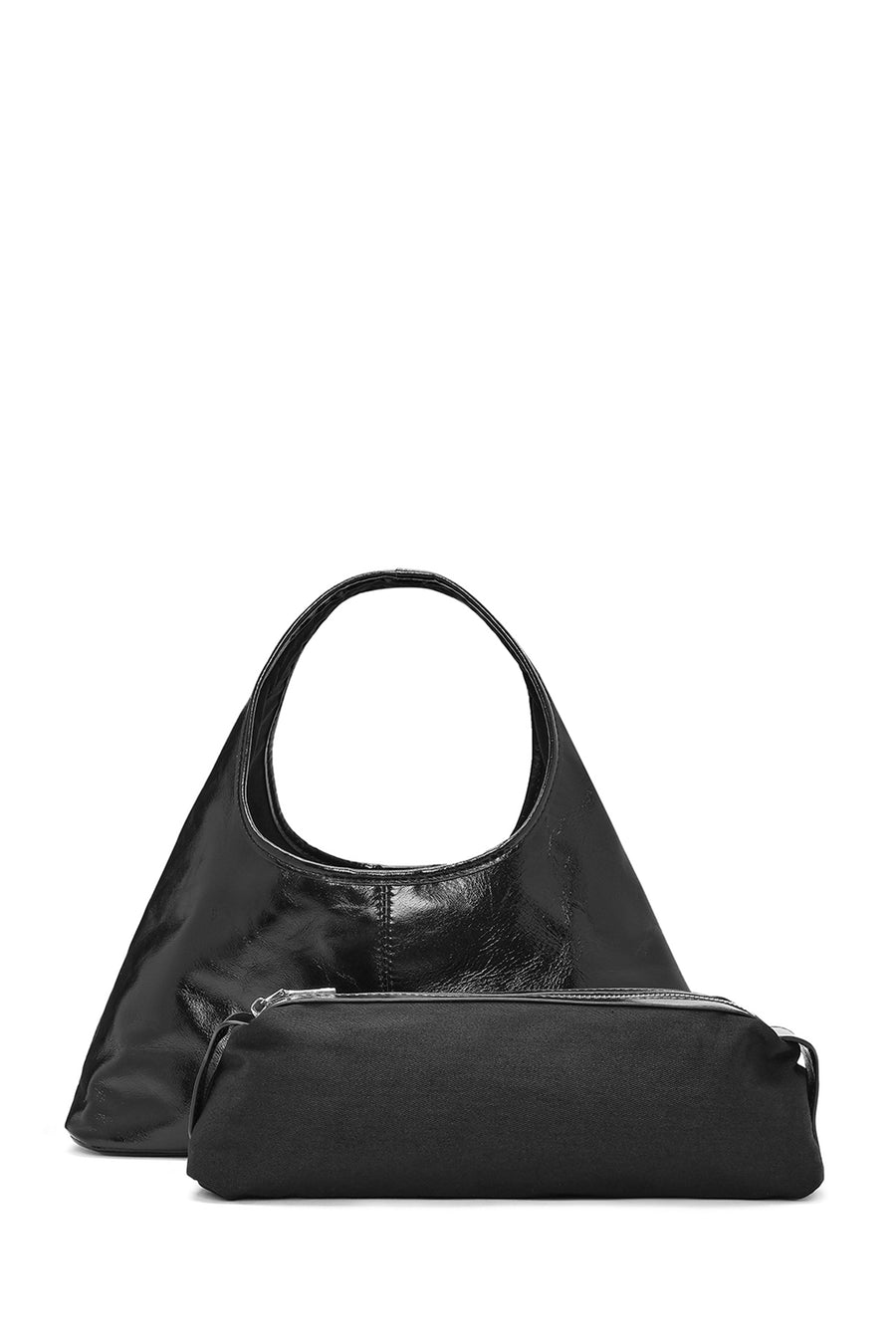 Women's Black Mini Classic Leather Handbag