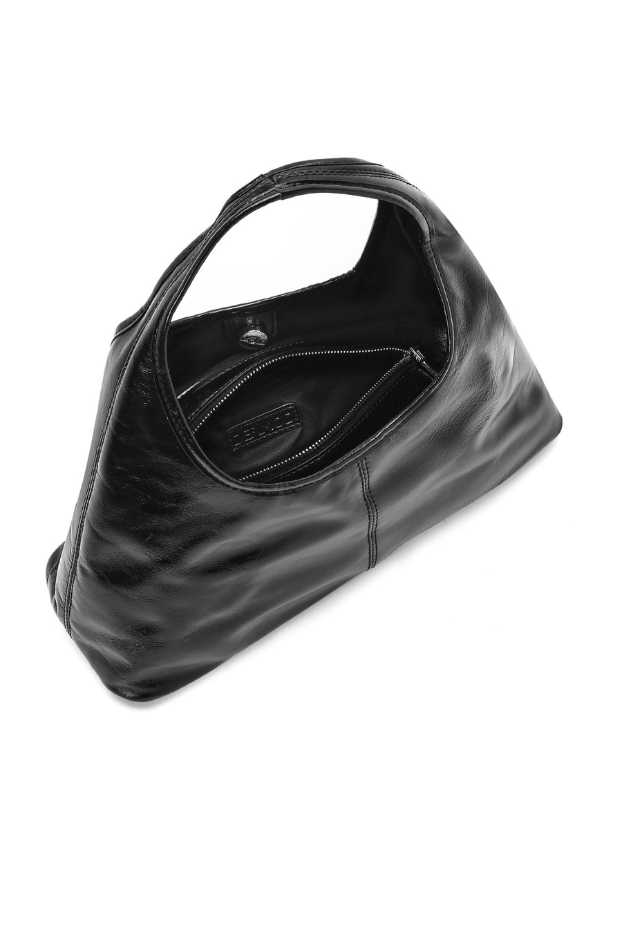Women's Black Mini Classic Leather Handbag