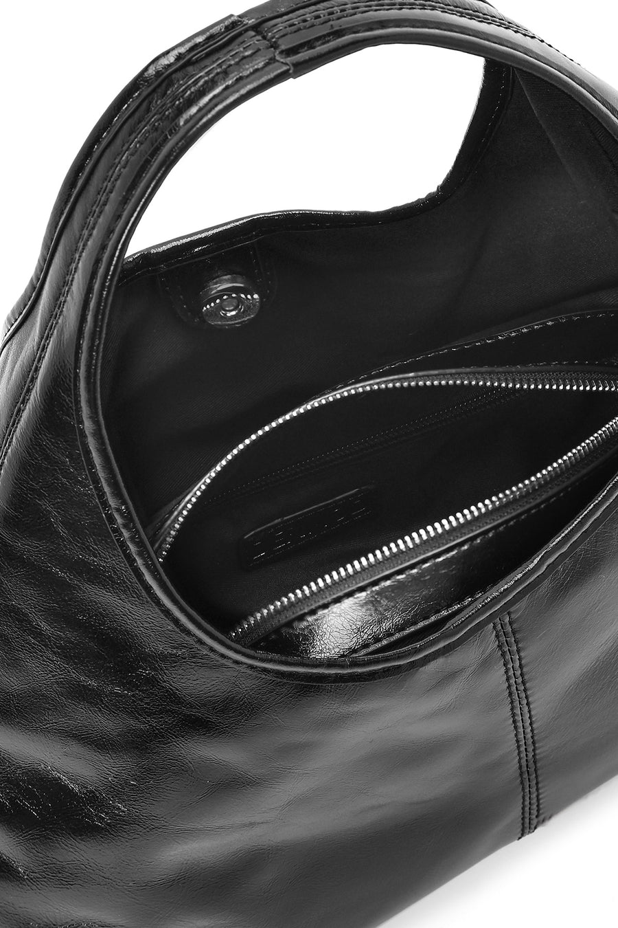 Women's Black Mini Classic Leather Handbag