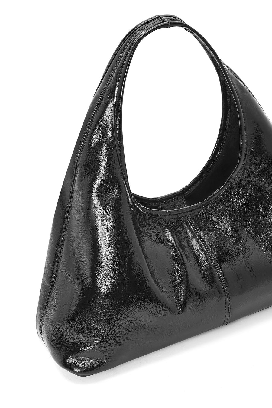 Women's Black Mini Classic Leather Handbag