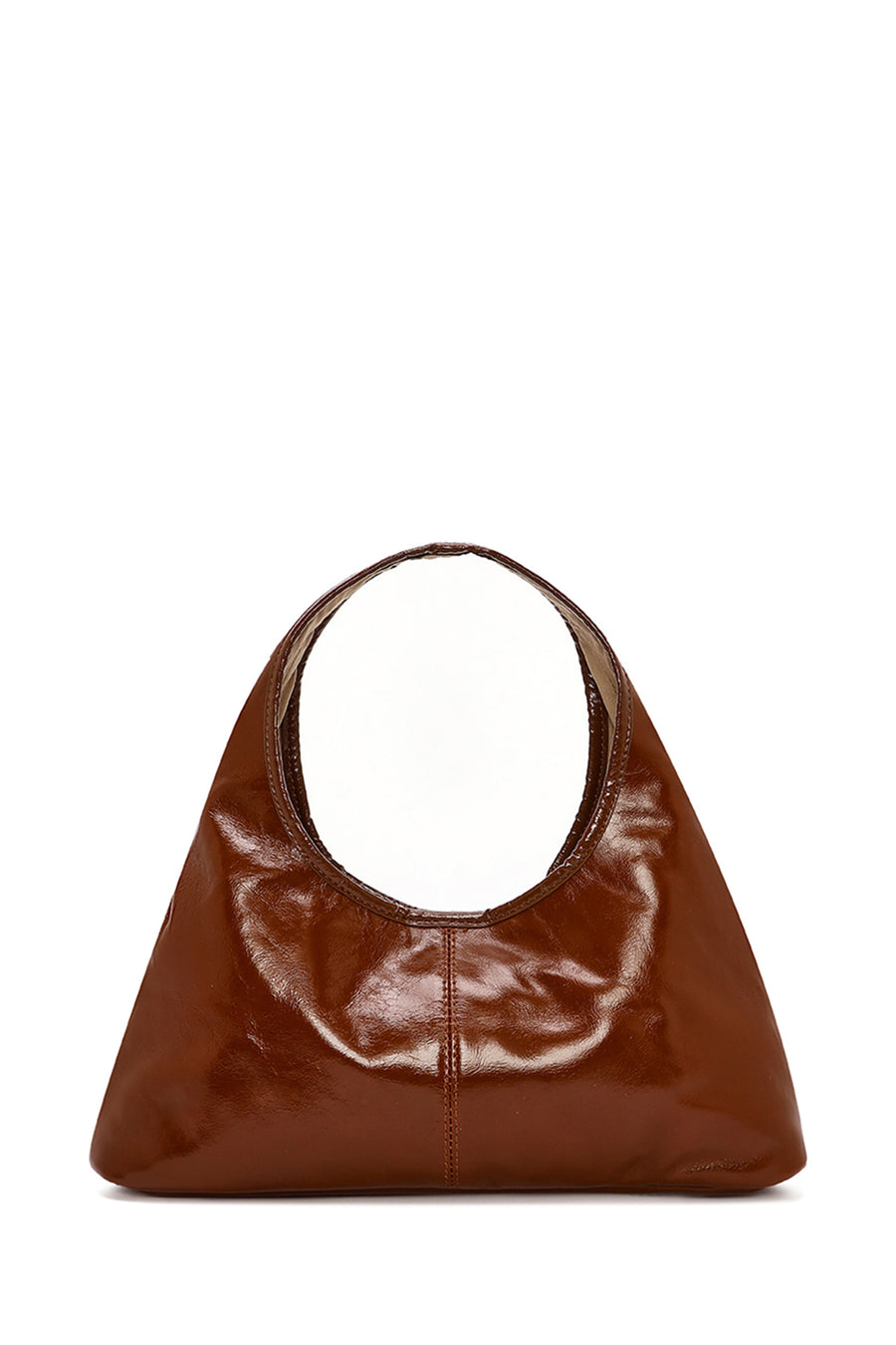 Women's Brown Mini Classic Leather Handbag