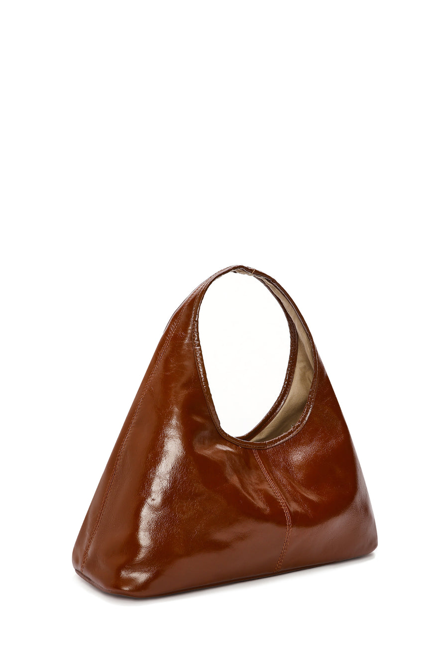 Women's Brown Mini Classic Leather Handbag