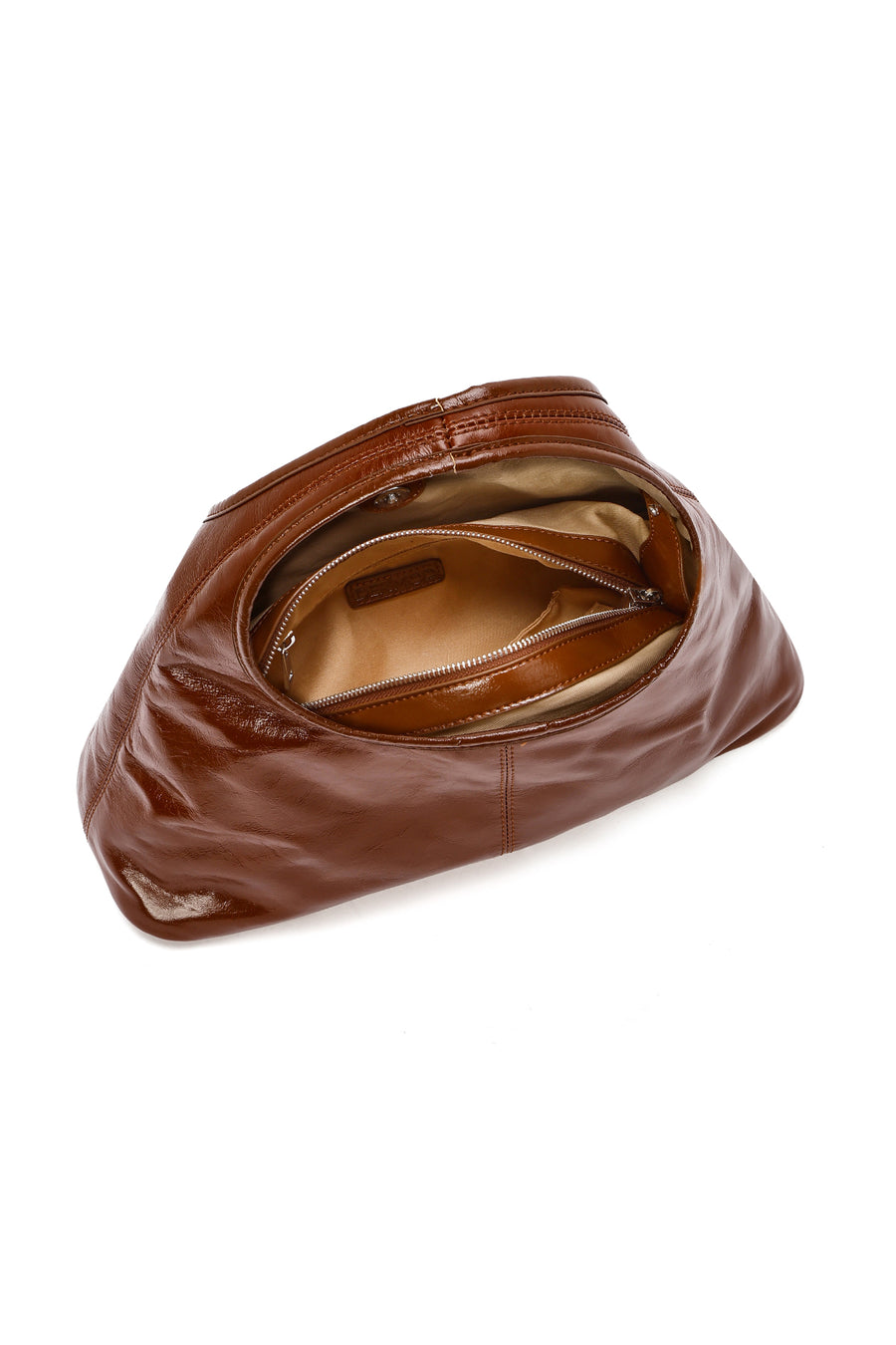 Women's Brown Mini Classic Leather Handbag