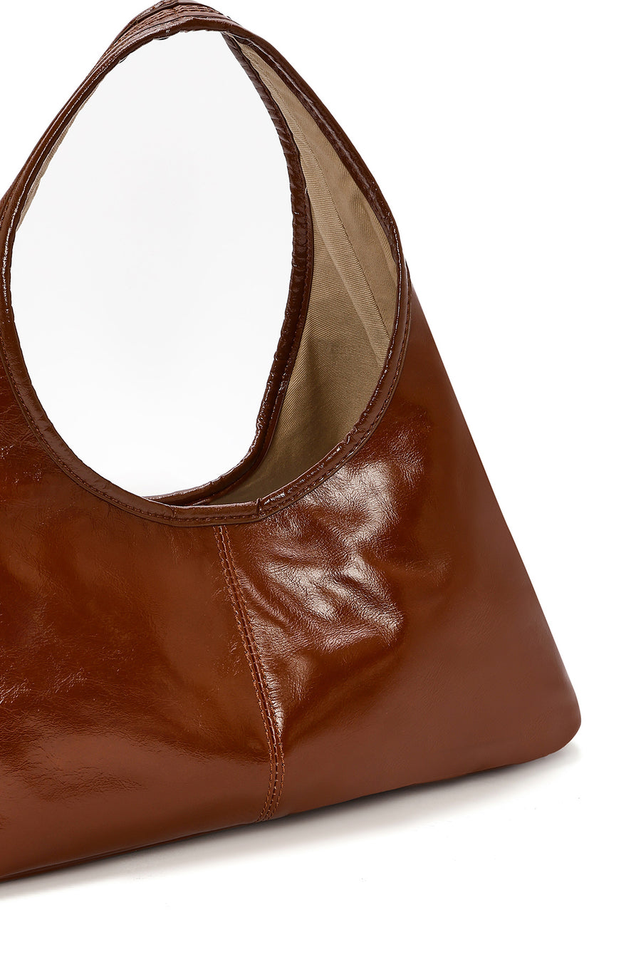 Women's Brown Mini Classic Leather Handbag