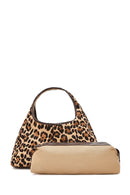 Kadın Leopar Mini Deri Kol Çantası | Derimod