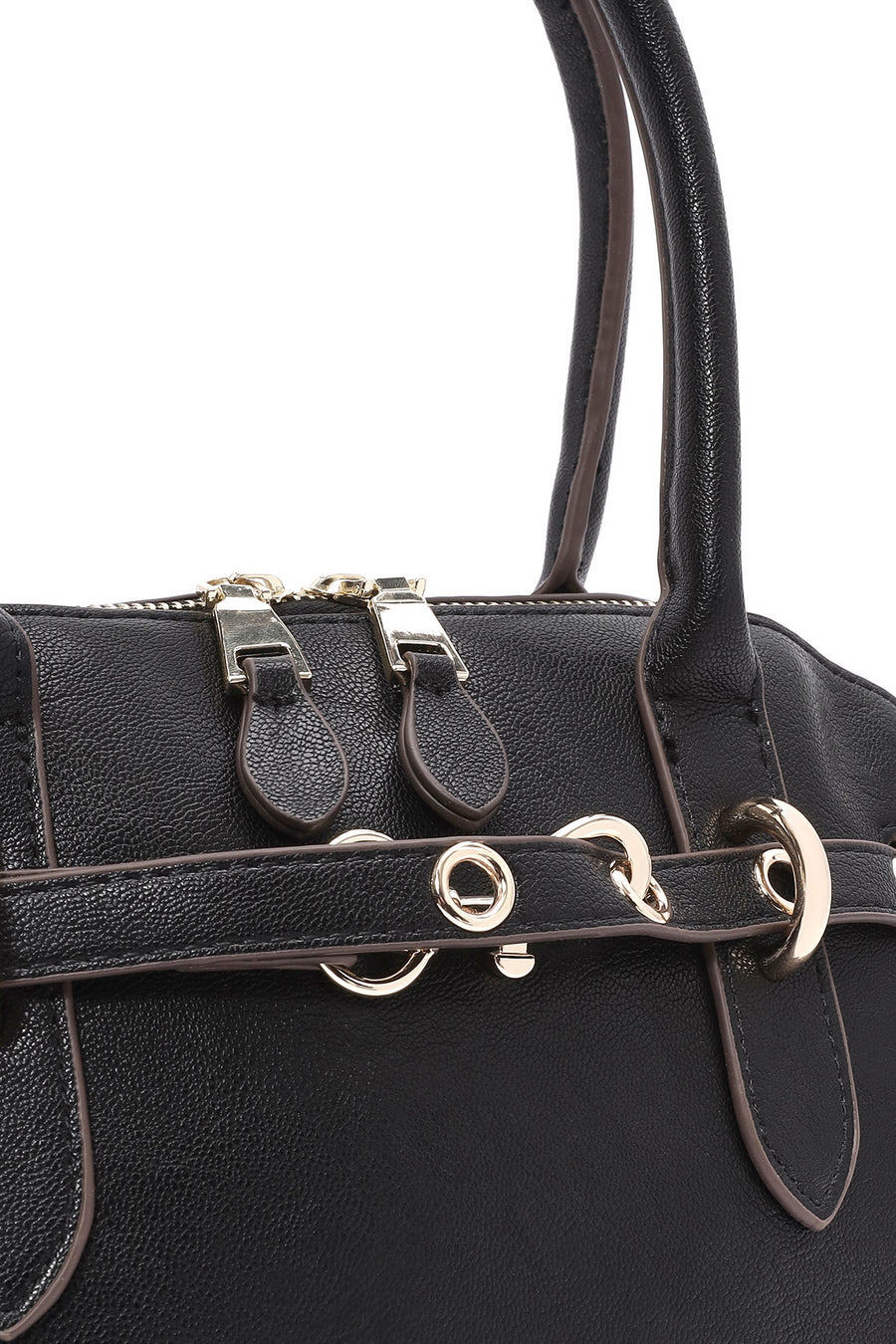 Women's Black Long Strap Mini Handbag
