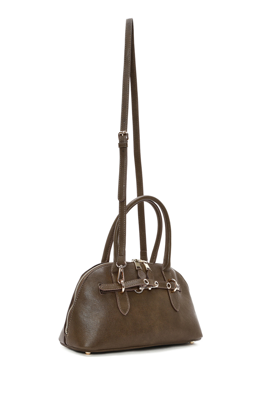 Women's Green Long Strap Mini Handbag