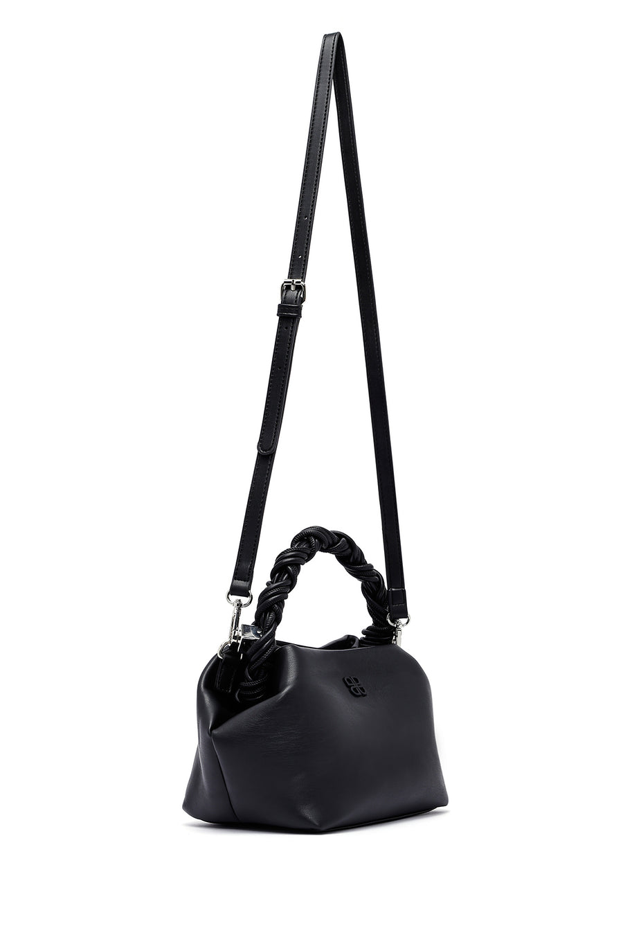 Women's Black Long Strap Mini Handbag