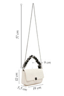 Kadın Beyaz Uzun Zincir Askılı Mini Kol Çantası | Derimod