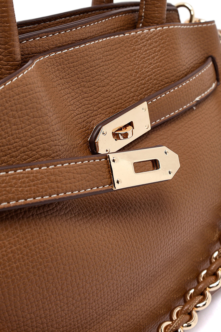 Women's Brown Long Strap Mini Handbag