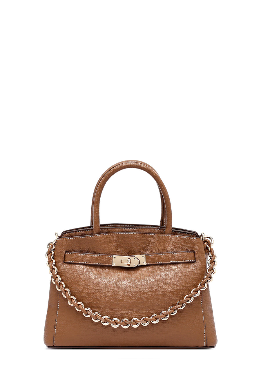 Women's Brown Long Strap Mini Handbag