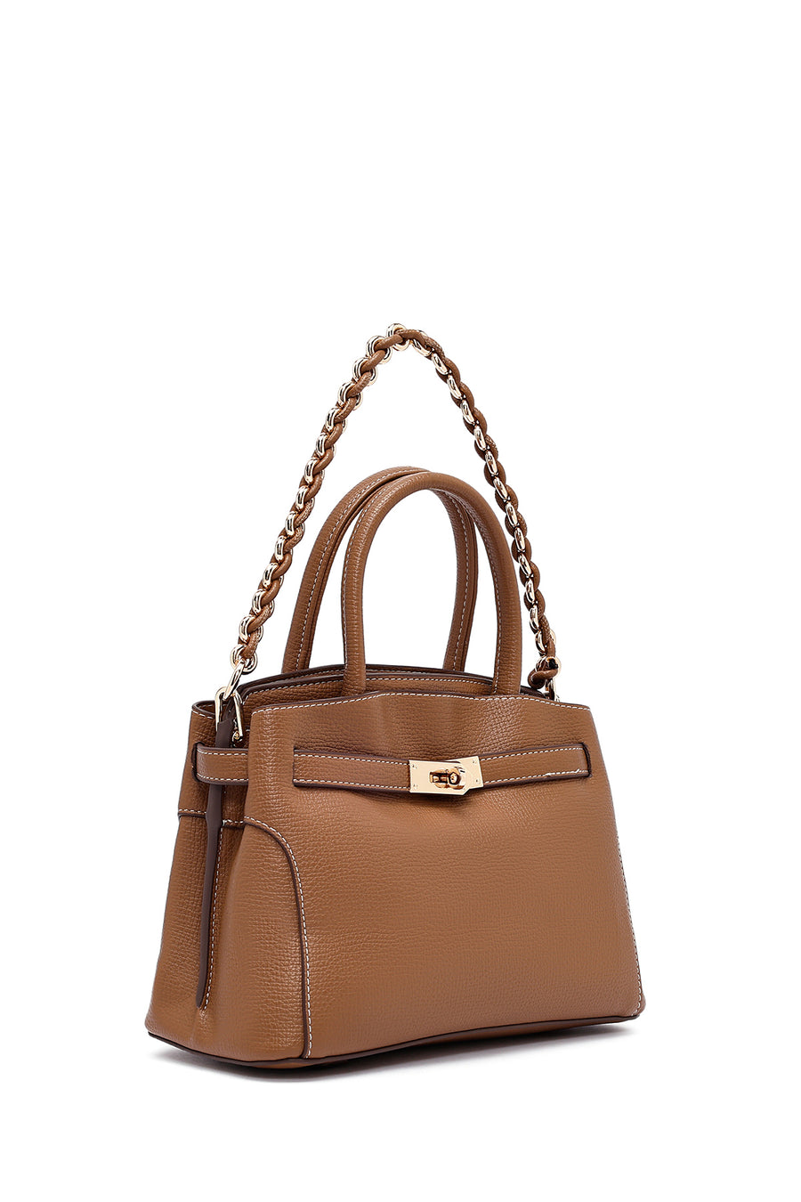 Women's Brown Long Strap Mini Handbag