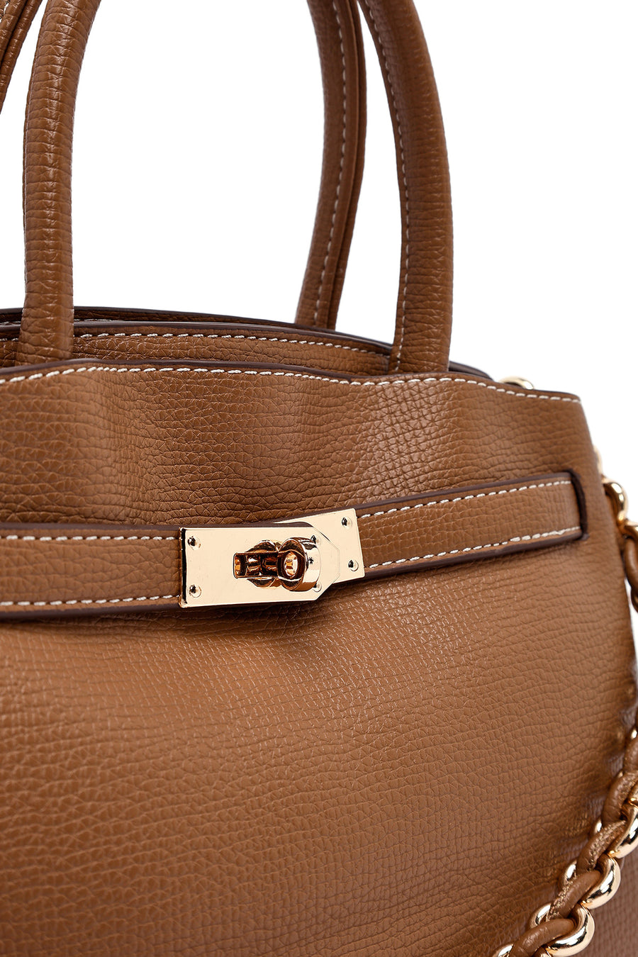 Women's Brown Long Strap Mini Handbag