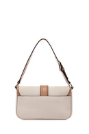 Women's Beige Buckle Detailed Shoulder Bag | Derimod