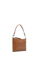 Women's Camel Long Strap Printed Fabric Handbag | Derimod