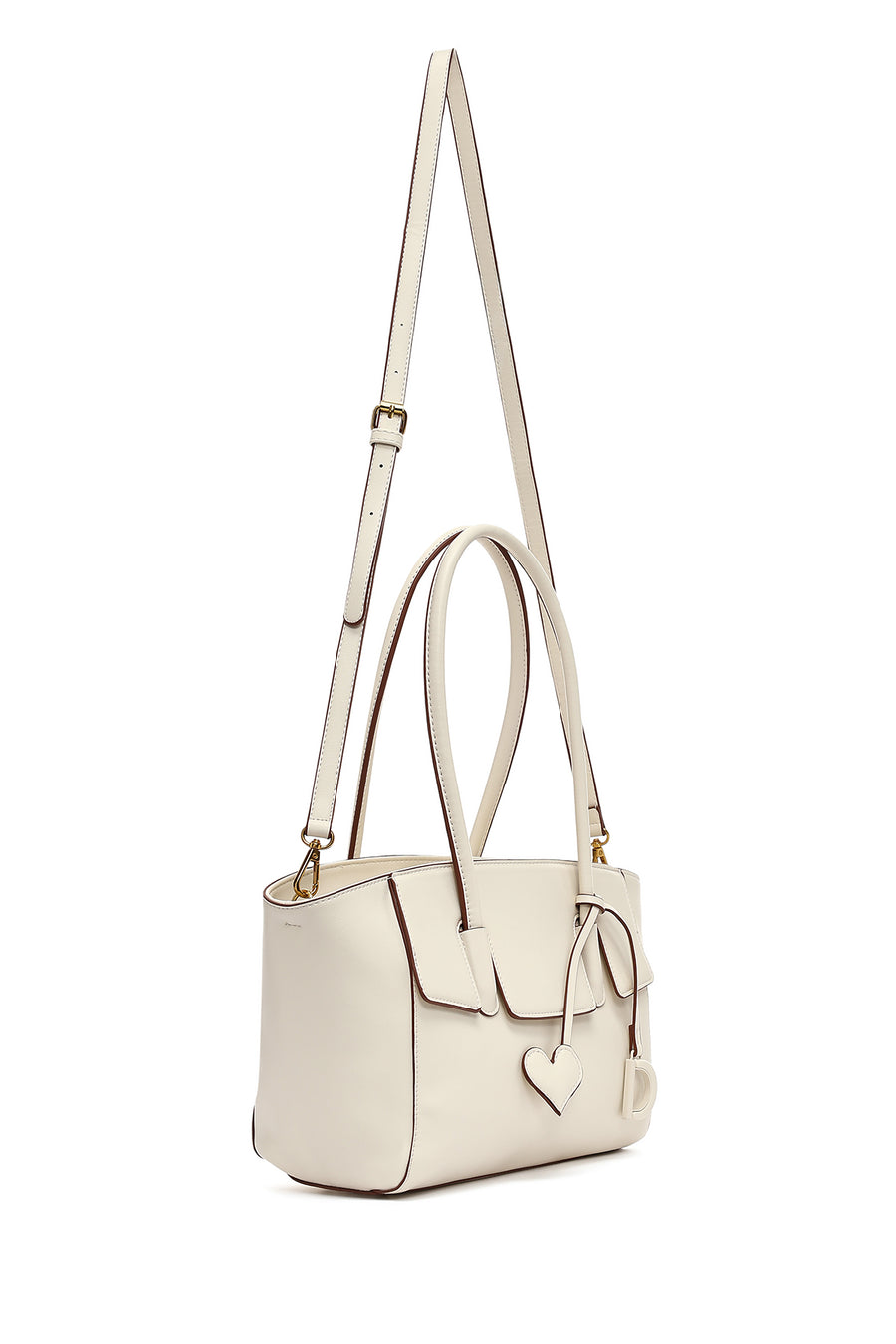 Women's White Long Strap Shoulder Bag