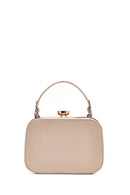 Kadın Bej Uzun Askılı Taşlı Mini Çapraz Çanta | Derimod