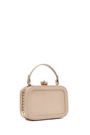 Kadın Bej Uzun Askılı Taşlı Mini Çapraz Çanta | Derimod