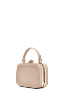 Kadın Bej Uzun Askılı Taşlı Mini Çapraz Çanta | Derimod