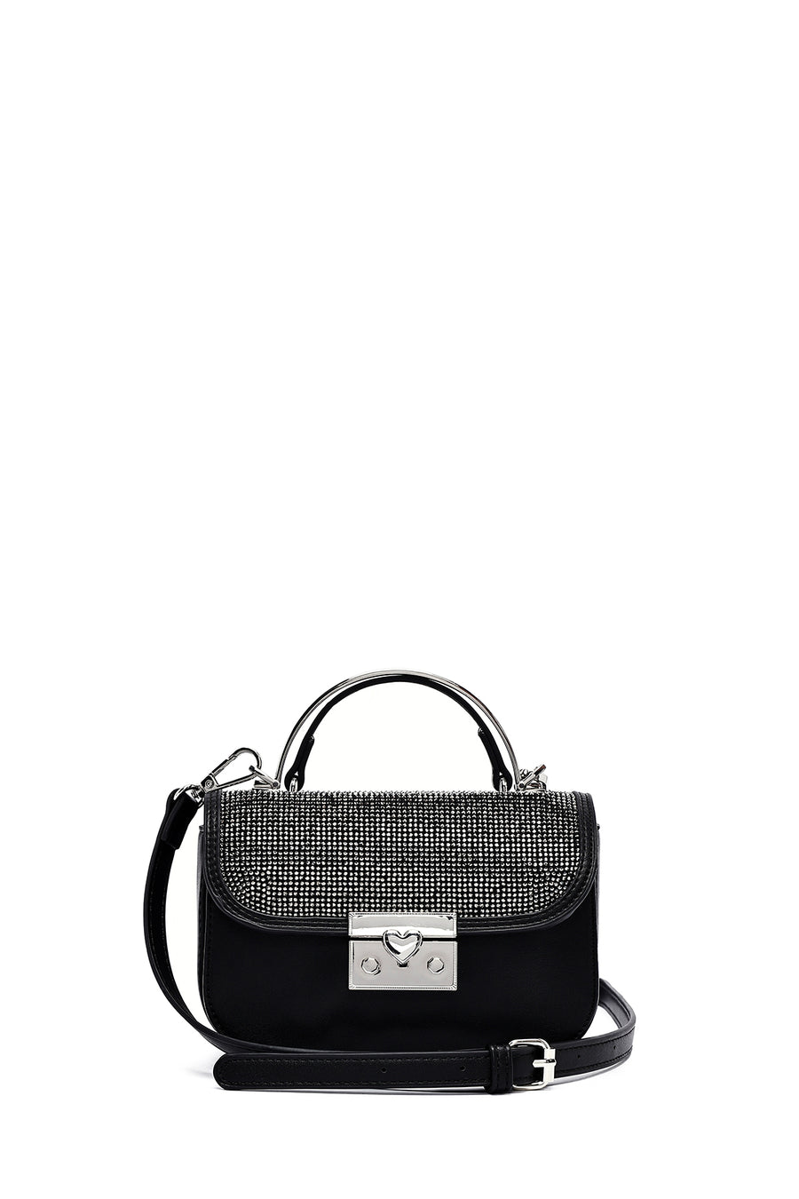 Women's Black Long Strap Stone Mini Handbag 25SBD2501TS | Derimod