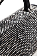 Kadın Siyah Uzun Askılı Taşlı Mini Kol Çantası | Derimod