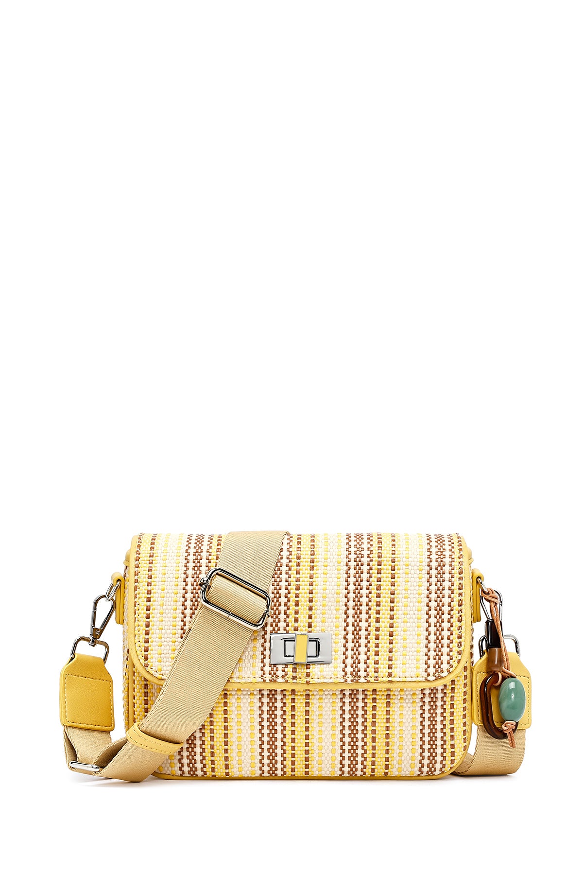 Women's Yellow Long Strap Crossbody Bag 25SBD250214 | Derimod