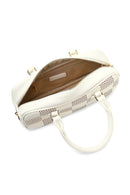 Women's White Long Strap Patterned Shoulder Bag | Derimod