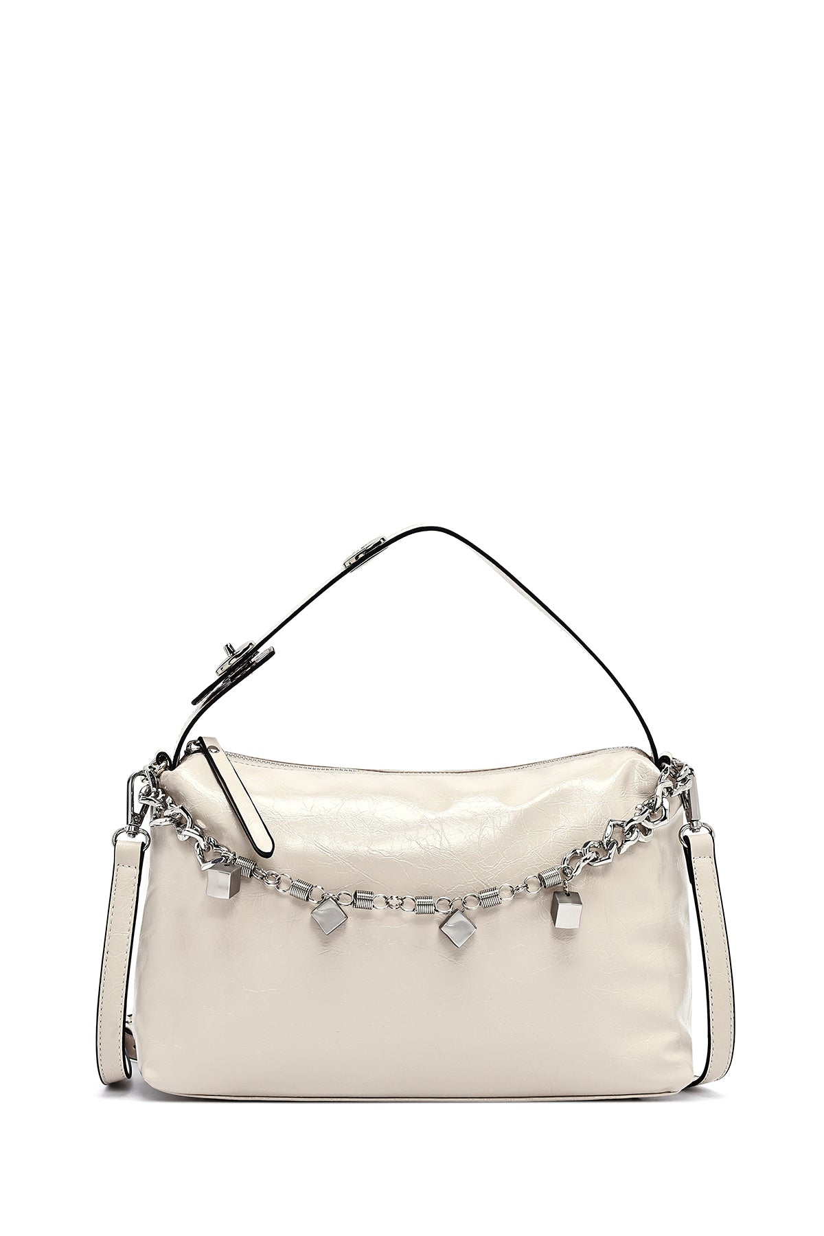 Kadın Bej Uzun Askılı Zincir Detaylı Omuz Çantası 25SBD250718 | Derimod