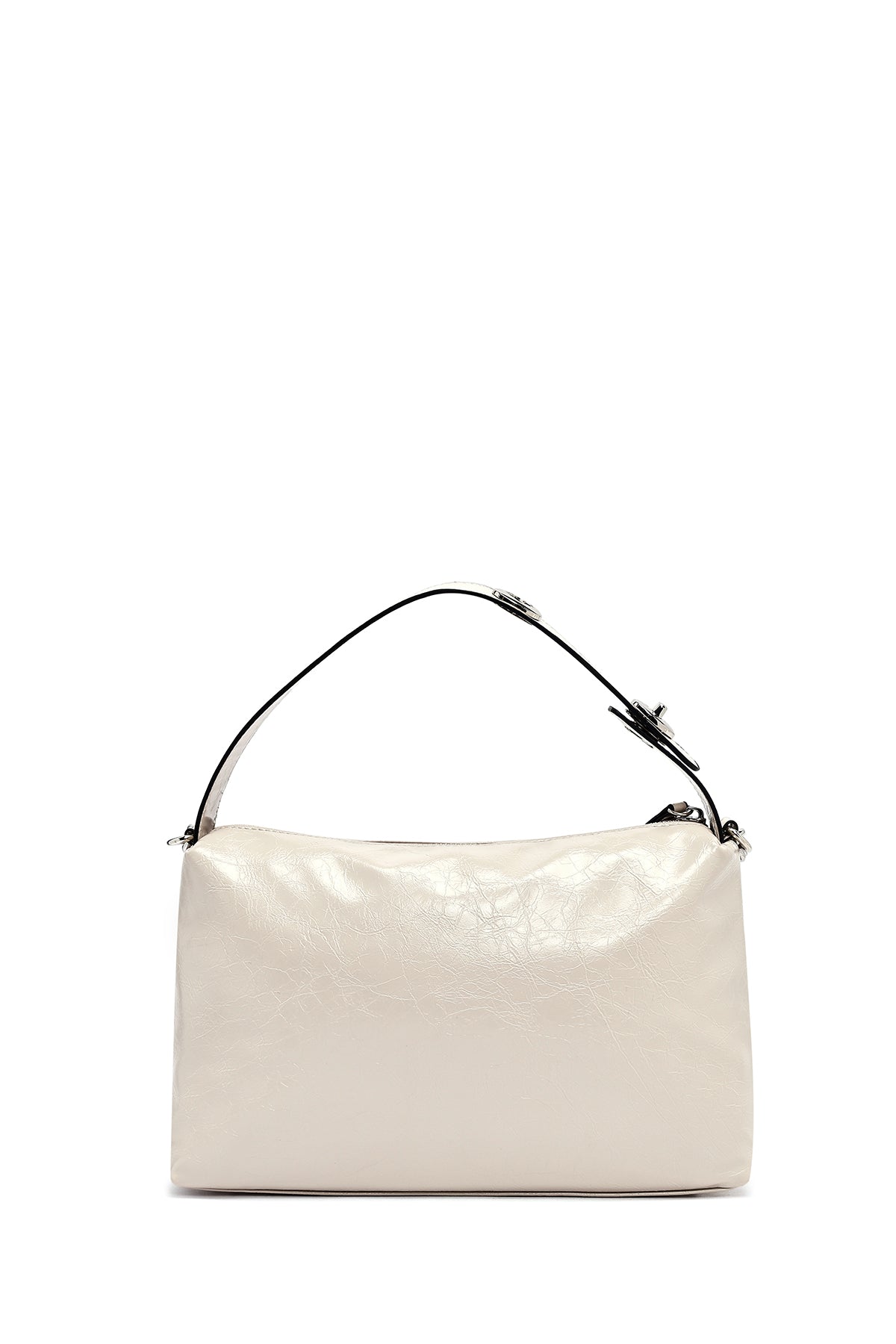 Kadın Bej Uzun Askılı Zincir Detaylı Omuz Çantası