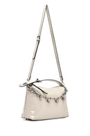 Kadın Bej Uzun Askılı Zincir Detaylı Omuz Çantası | Derimod