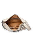 Kadın Bej Uzun Askılı Zincir Detaylı Omuz Çantası | Derimod