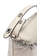 Kadın Bej Uzun Askılı Zincir Detaylı Omuz Çantası | Derimod