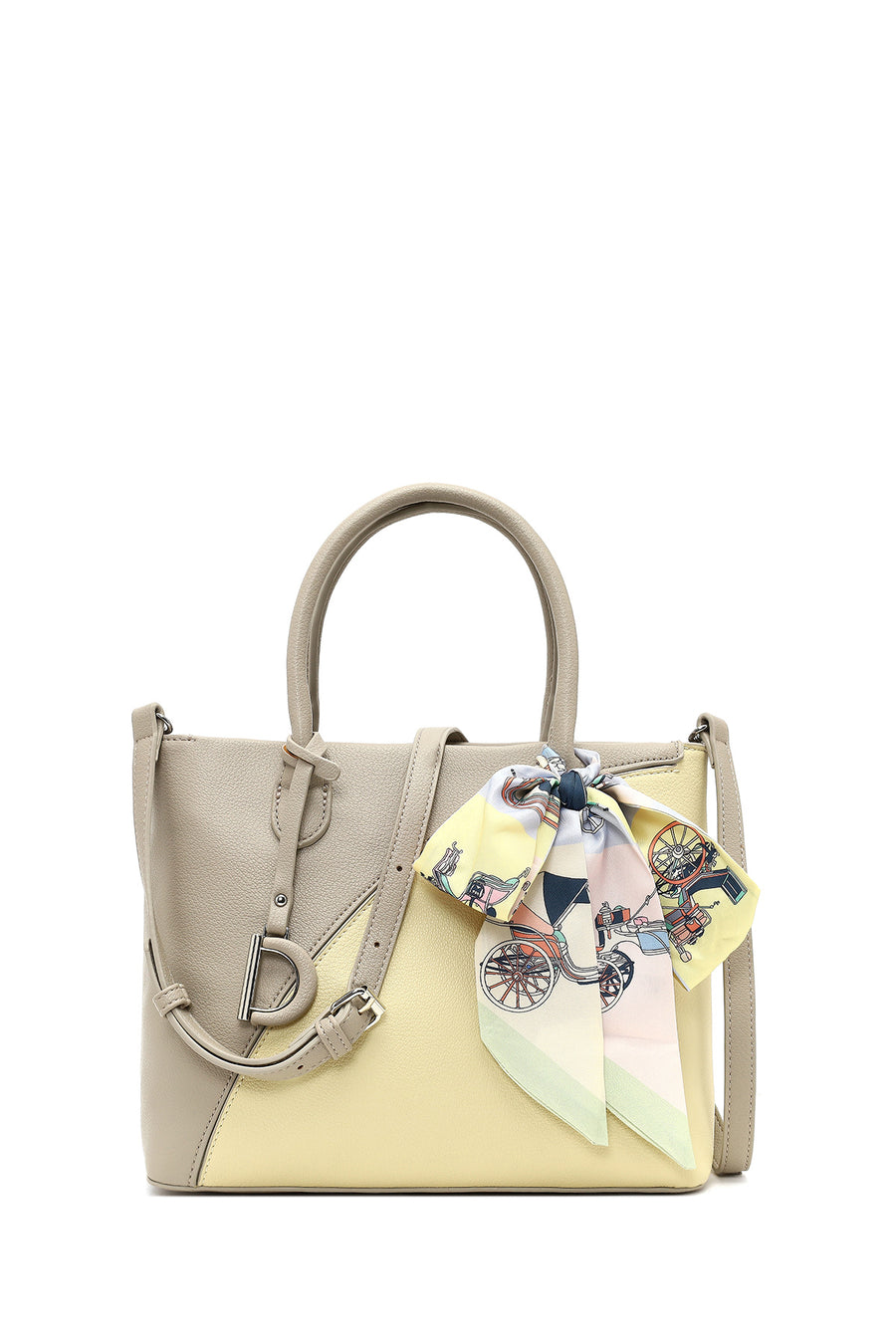 Women's Gray Long Strapped Accessorized Shoulder Bag 25SBD250818 | Derimod
