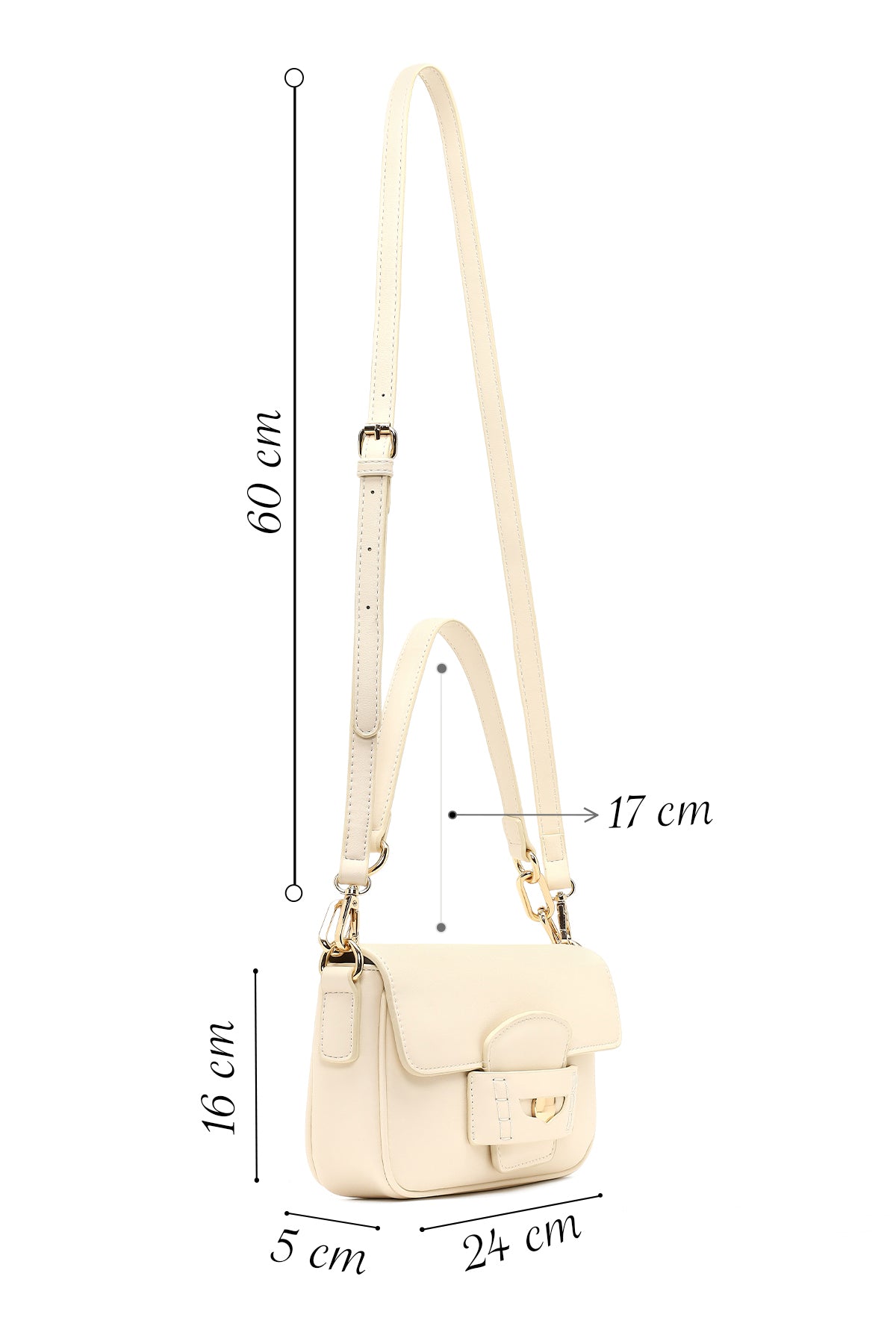 Kadın Bej Uzun Askılı Omuz Çantası