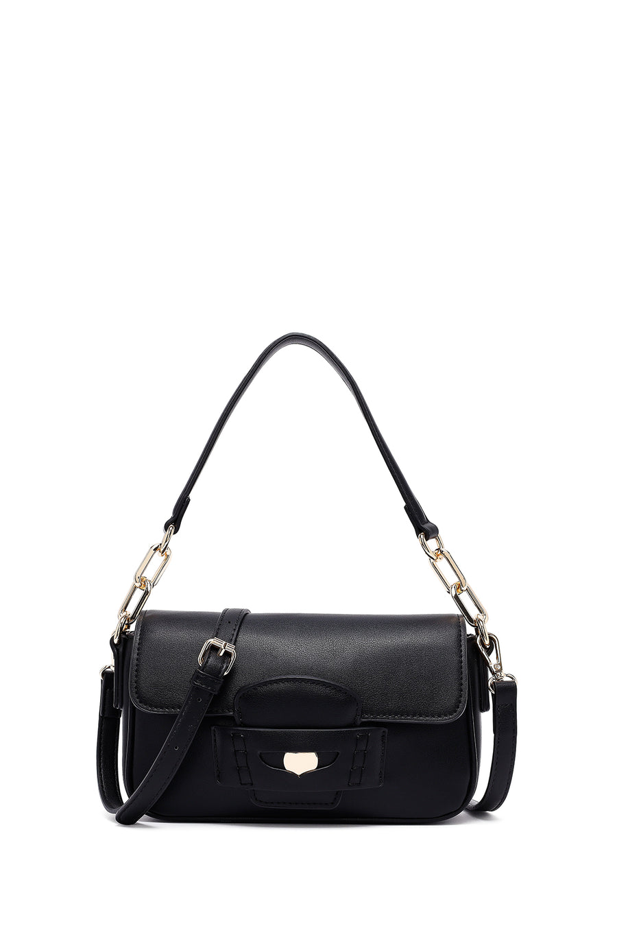 Women's Black Long Strap Shoulder Bag 25SBD251018 | Derimod