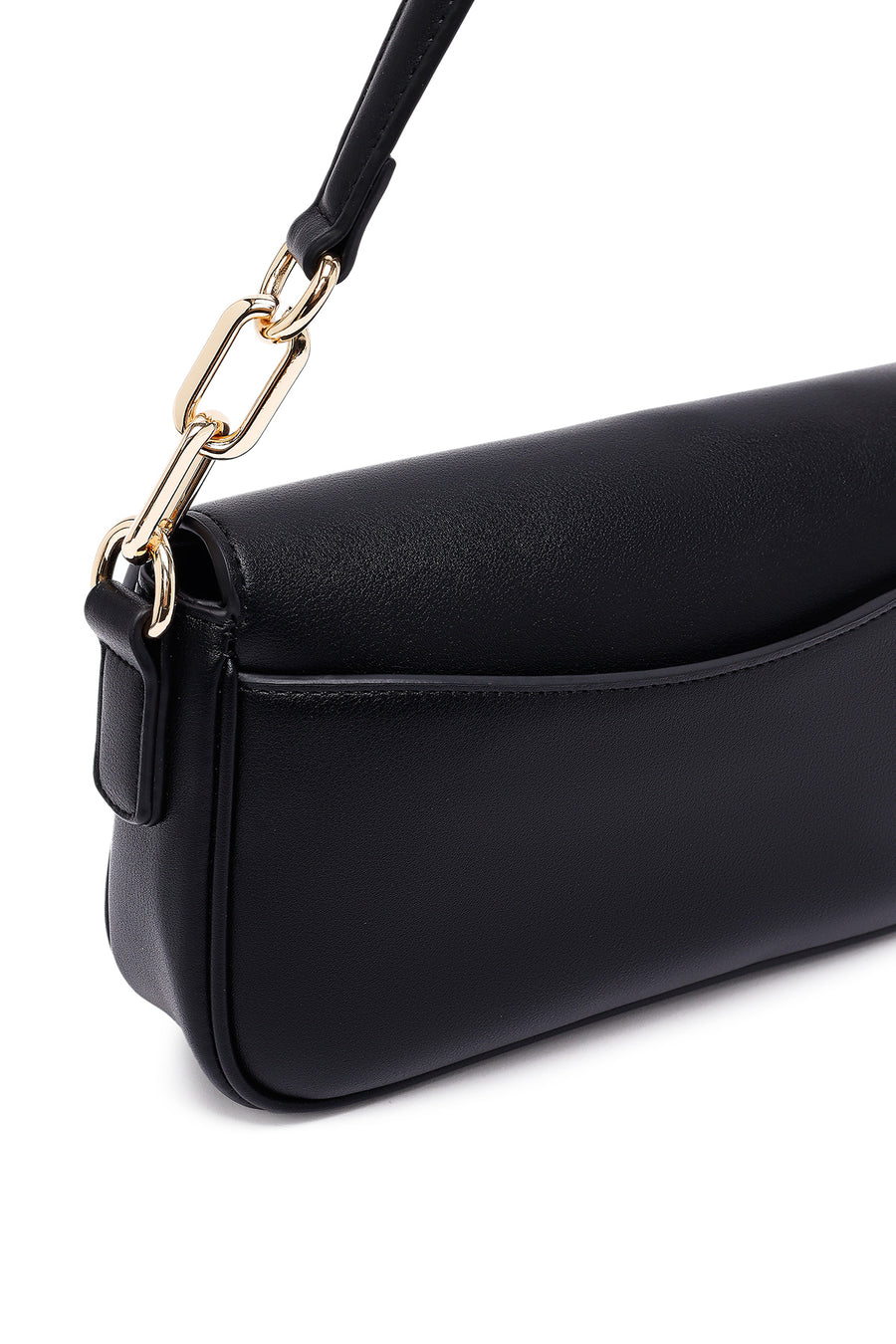 Women's Black Long Strap Shoulder Bag