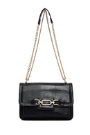 Kadın Siyah Uzun Zincir Askılı Klasik Omuz Çantası | Derimod