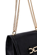 Kadın Siyah Uzun Zincir Askılı Klasik Omuz Çantası | Derimod