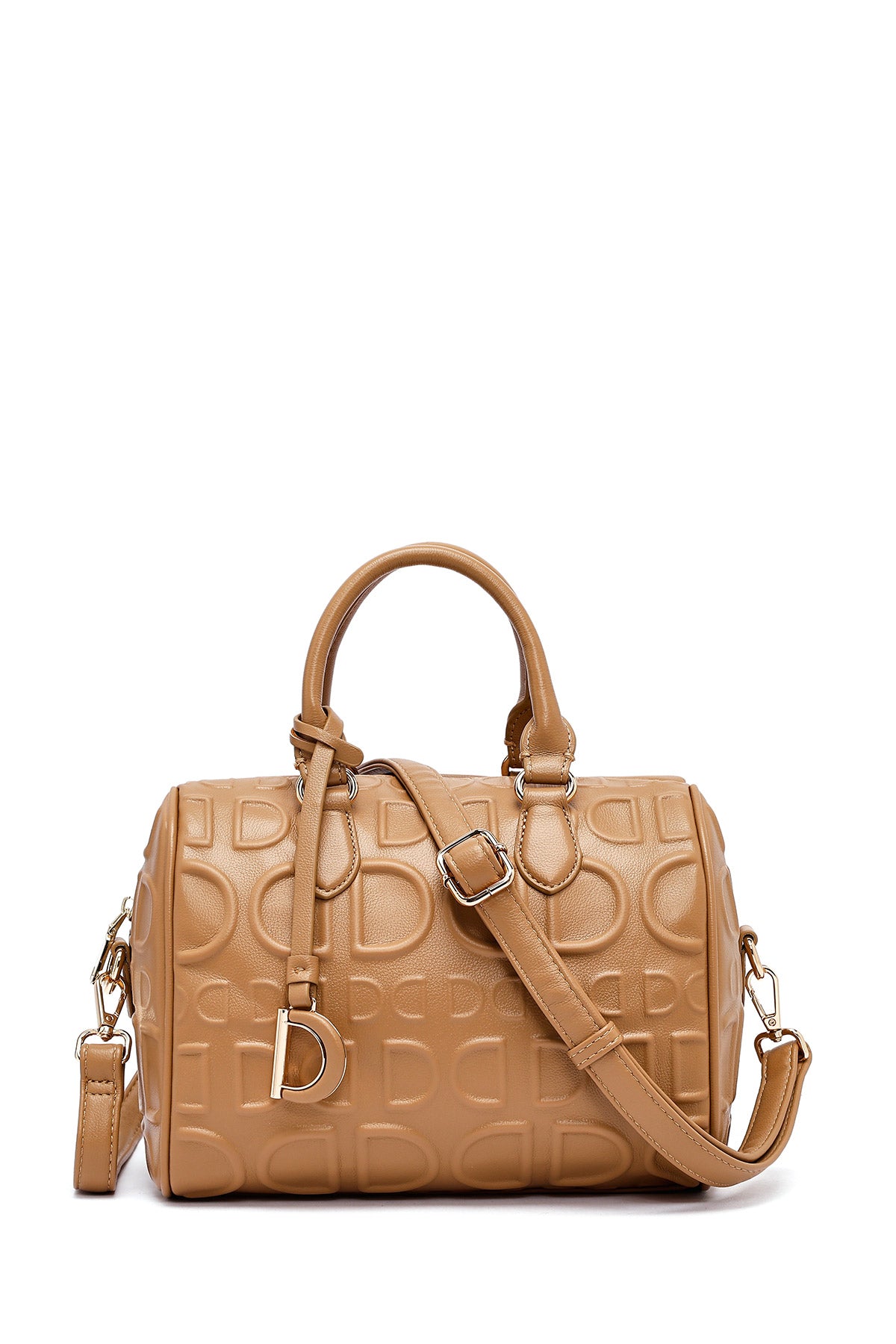 Kadın Kahverengi Uzun Askılı Baskılı Kol Çantası 25SBD251726 | Derimod