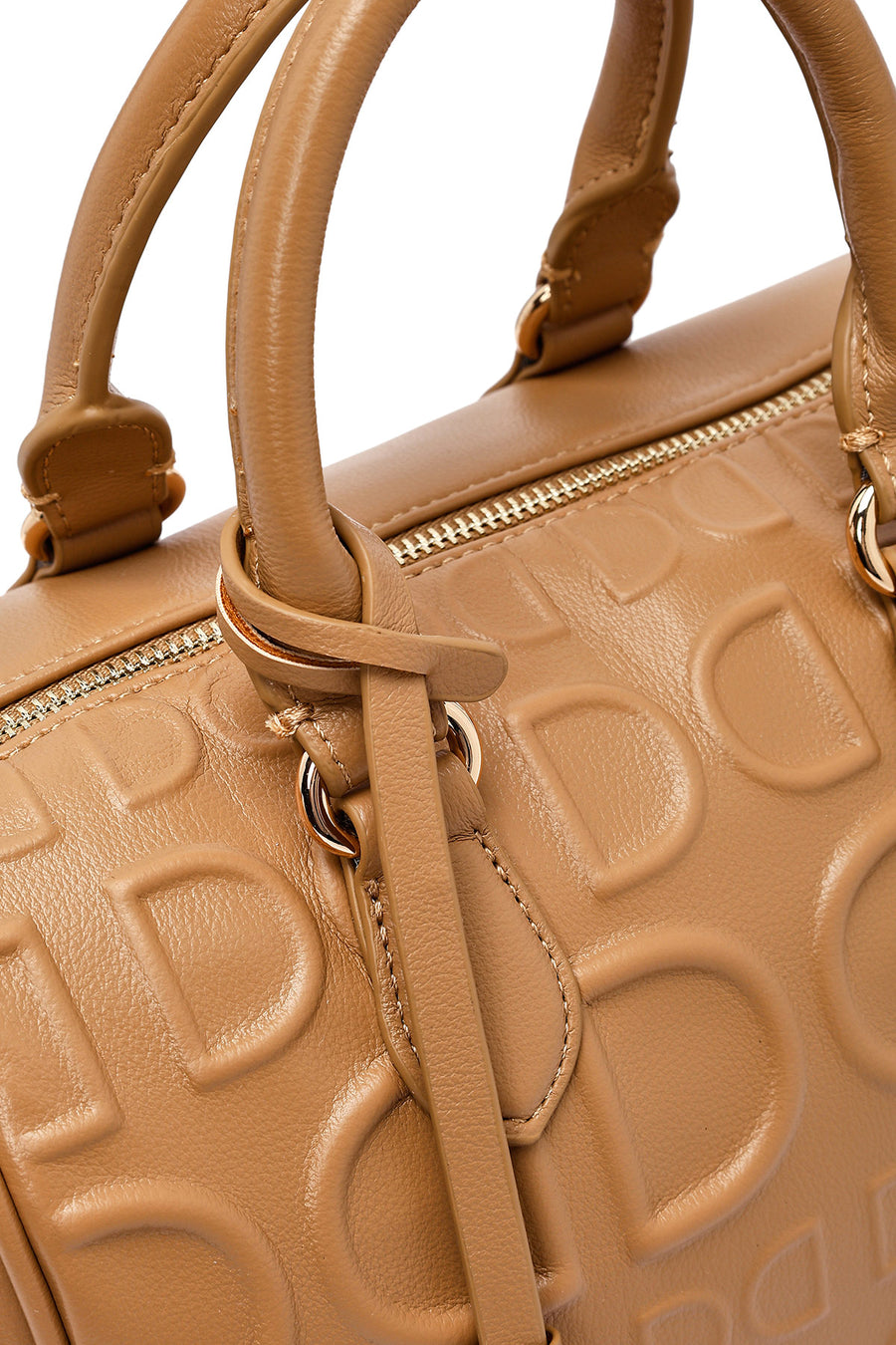 Women's Brown Long Strap Printed Handbag