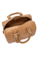 Kadın Kahverengi Uzun Askılı Baskılı Kol Çantası | Derimod