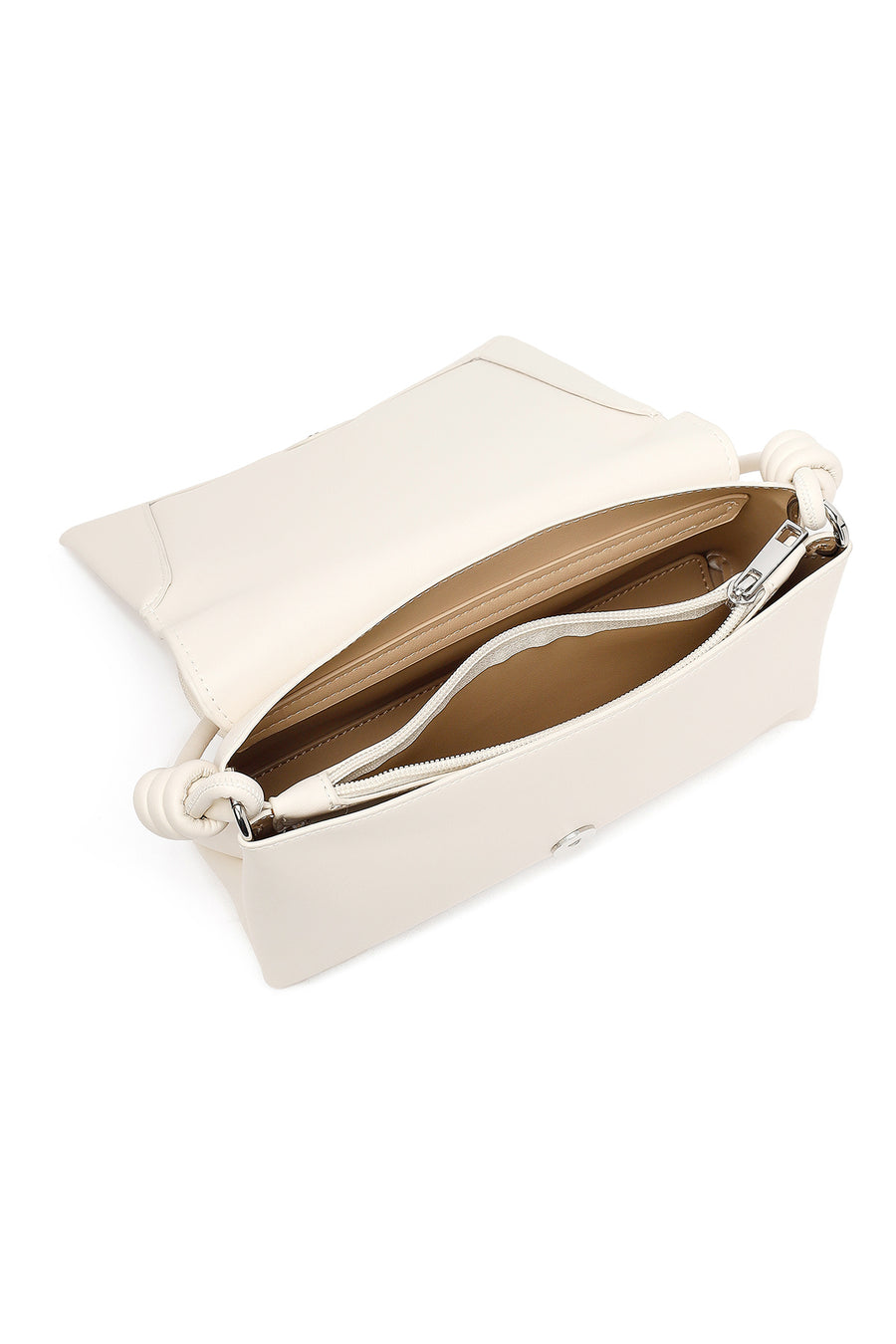 Women's Cream Classic Shoulder Bag