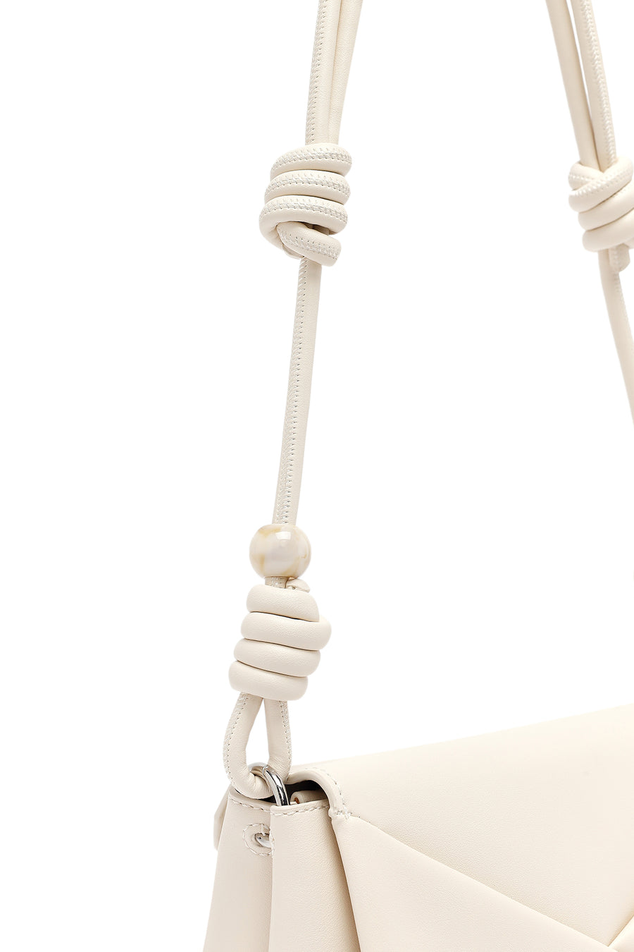 Women's Cream Classic Shoulder Bag