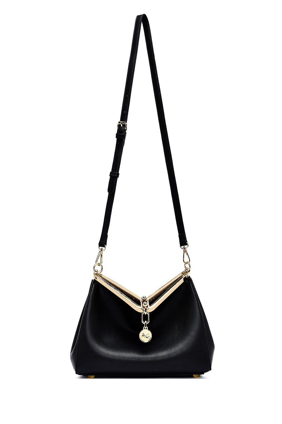 Women's Black Long Strap Shoulder Bag