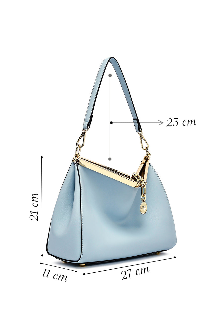 Women's Blue Long Strap Shoulder Bag