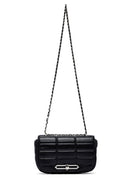 Kadın Siyah Uzun Askılı Kapitone Mini Çapraz Çanta | Derimod