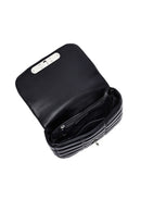 Kadın Siyah Uzun Askılı Kapitone Mini Çapraz Çanta | Derimod