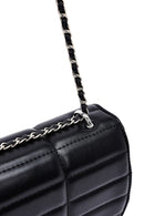 Kadın Siyah Uzun Askılı Kapitone Mini Çapraz Çanta | Derimod